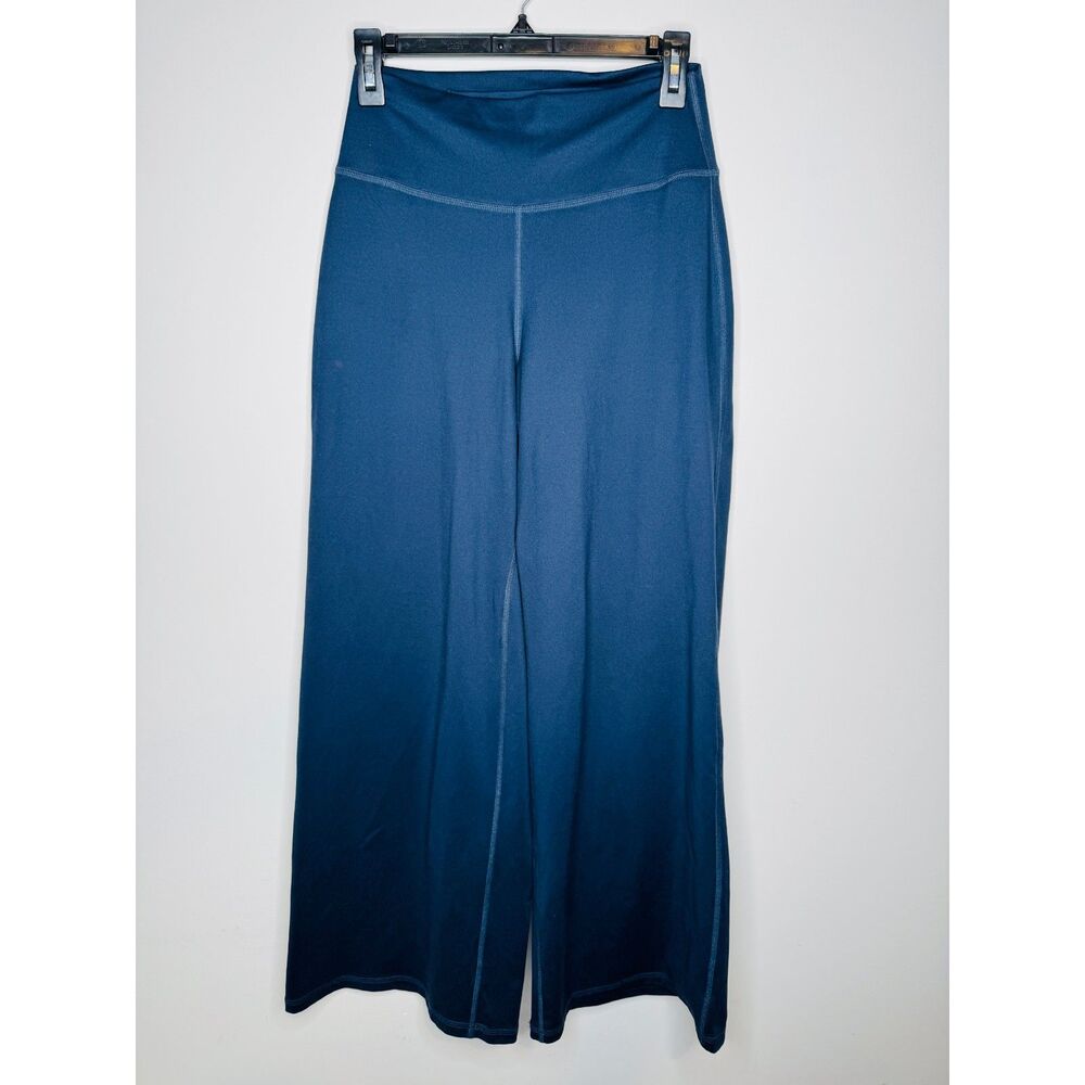 Gilly Hicks Recharge Wide Leg Leggings Yoga Pants Womens L Navy